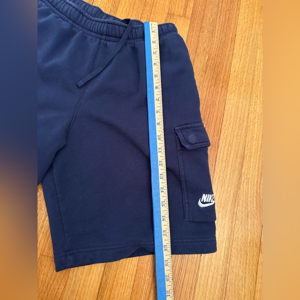 Nike Black Label Sportswear Club Fleece Cargo Shorts Mens S  Navy (T) - Picture 6 of 10